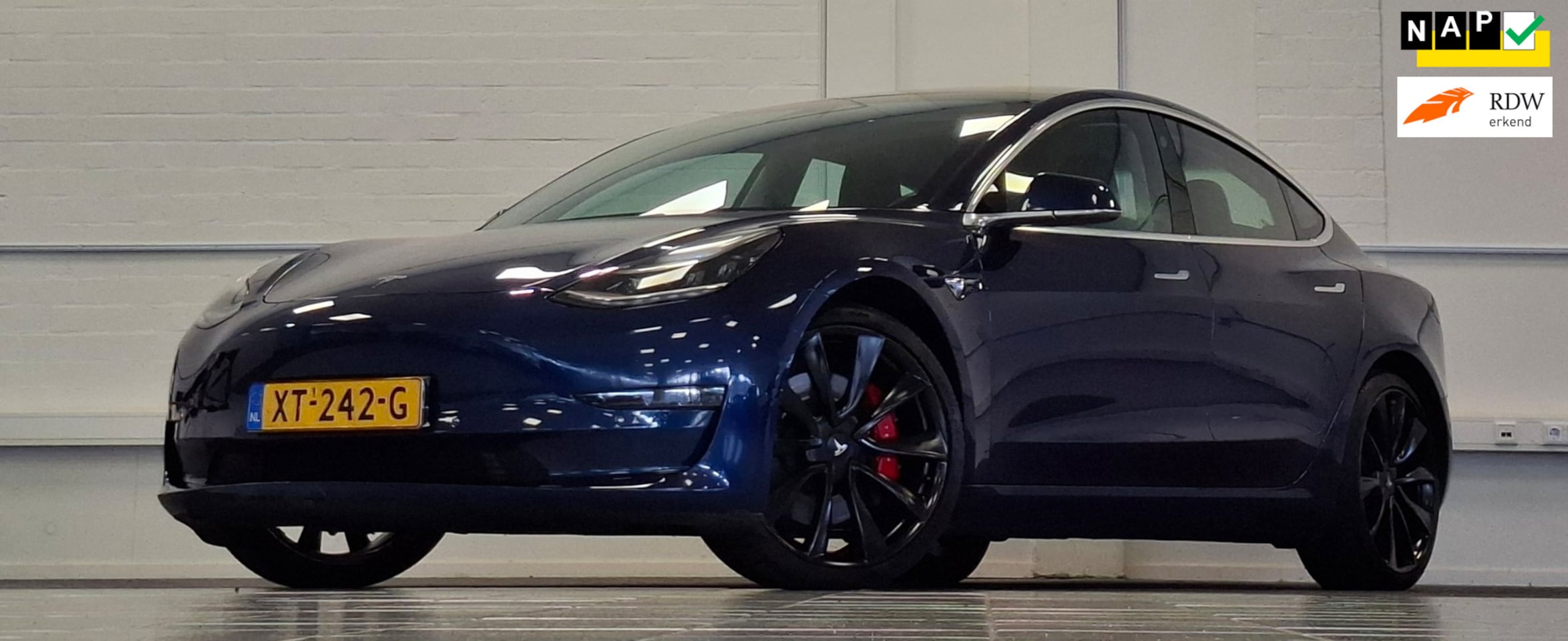 Tesla Model 3 - Performance AWD 75 kWh 463PK SOH 83,9% Garantie Mooi! - AutoWereld.nl