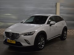 Mazda CX-3 - 2.0 SkyActiv-G 120 GT-Luxury|Parelmoer Wit|Automaat|Leder|Camera|Navigatie|Trekhaak|Stoelv