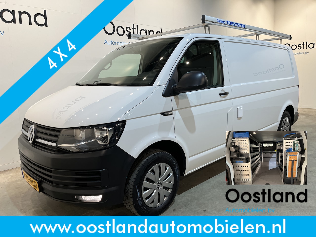 Volkswagen Transporter - 2.0 TDI L2H1 30 4Motion 150 PK / Servicebus / Sortimo Inrichting / Euro 6 / Airco / Camera - AutoWereld.nl