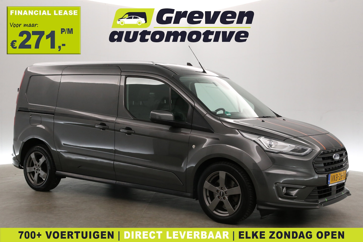 Ford Transit Connect - 1.5 EcoBlue L2 Sport 120PK | Automaat | Striping | Clima | Camera | Cruise | Trekhaak | Ca - AutoWereld.nl