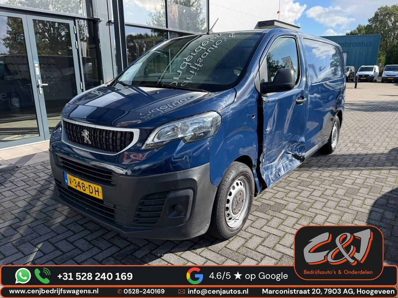 Peugeot Expert - 226S 1.6 BlueHDI 95 Pro zijschade l airco l cruise l MARGE - AutoWereld.nl