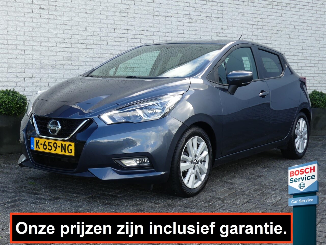 Nissan Micra - 1.0 IG-T AUTOMAAT 100PK NAVI/CAMERA/PDC/CRUISE/STOELVERW. - AutoWereld.nl