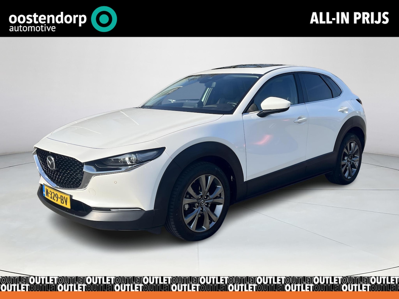 Mazda CX-30 - 2.0 e-SkyActiv-X M Hybrid Luxury | Elektrisch glazen schuif-/kanteldak | Trekhaak | - AutoWereld.nl