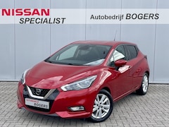 Nissan Micra - 1.0 IG-T N-Connecta Navigatie, Airco, Cruise Control, Keyless Entry, Afn.Trekhaak, 16"Lm,