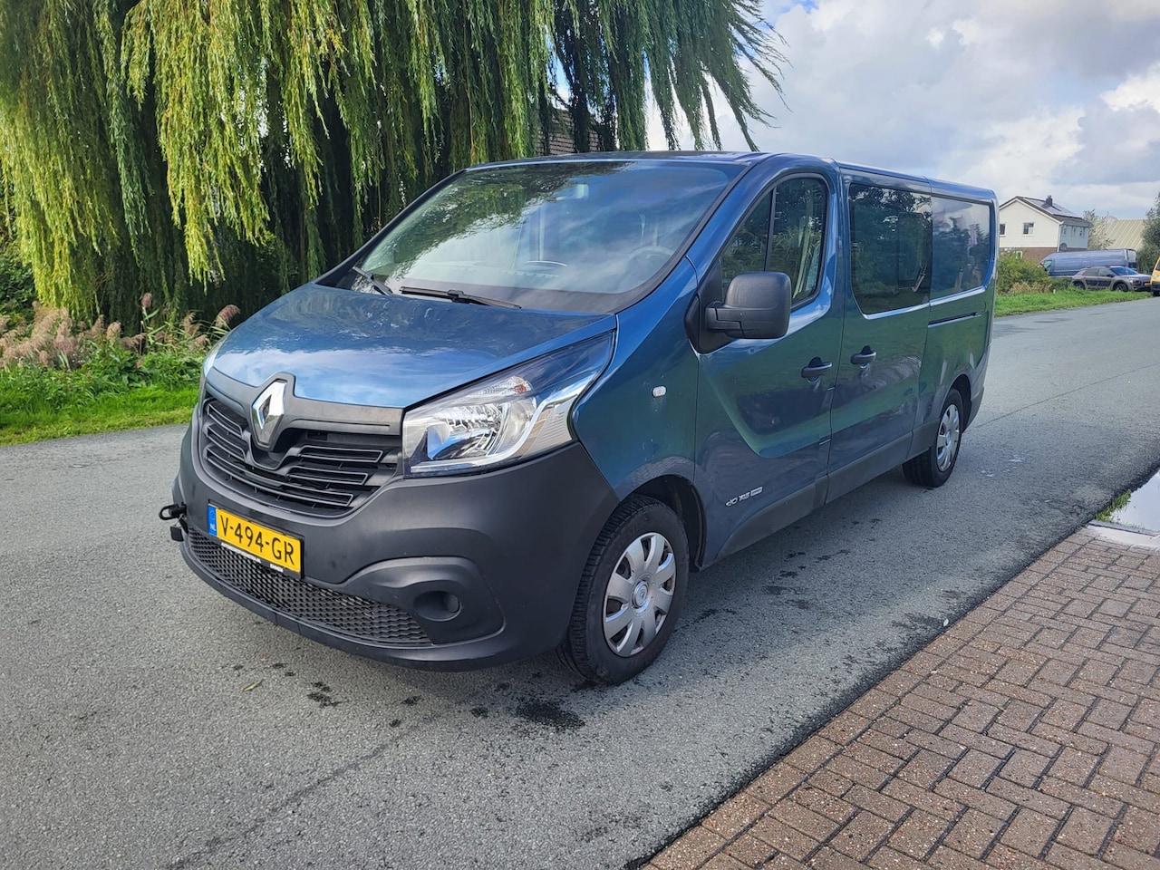 Renault Trafic - 1.6 dCi T29 L2H1 DC Comfort Energy DUBBELE CABINE AIRCO LANG BLAUW 2017 - AutoWereld.nl