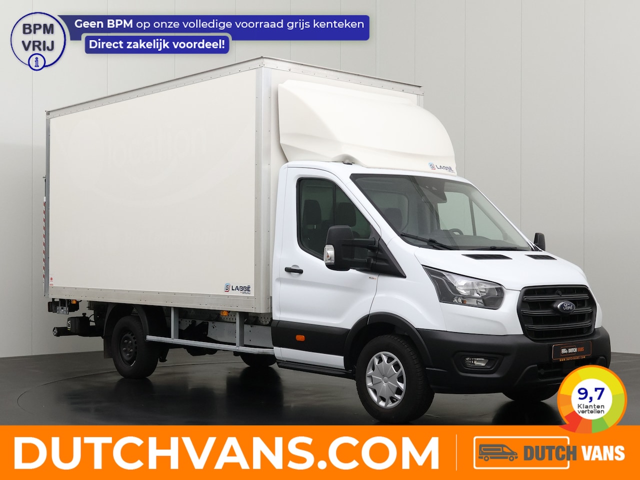 Ford Transit - 2.0TDCi 170PK Bakwagen+Laadklep | Dakspoiler | Airco | Cruise | 3-Zits - AutoWereld.nl