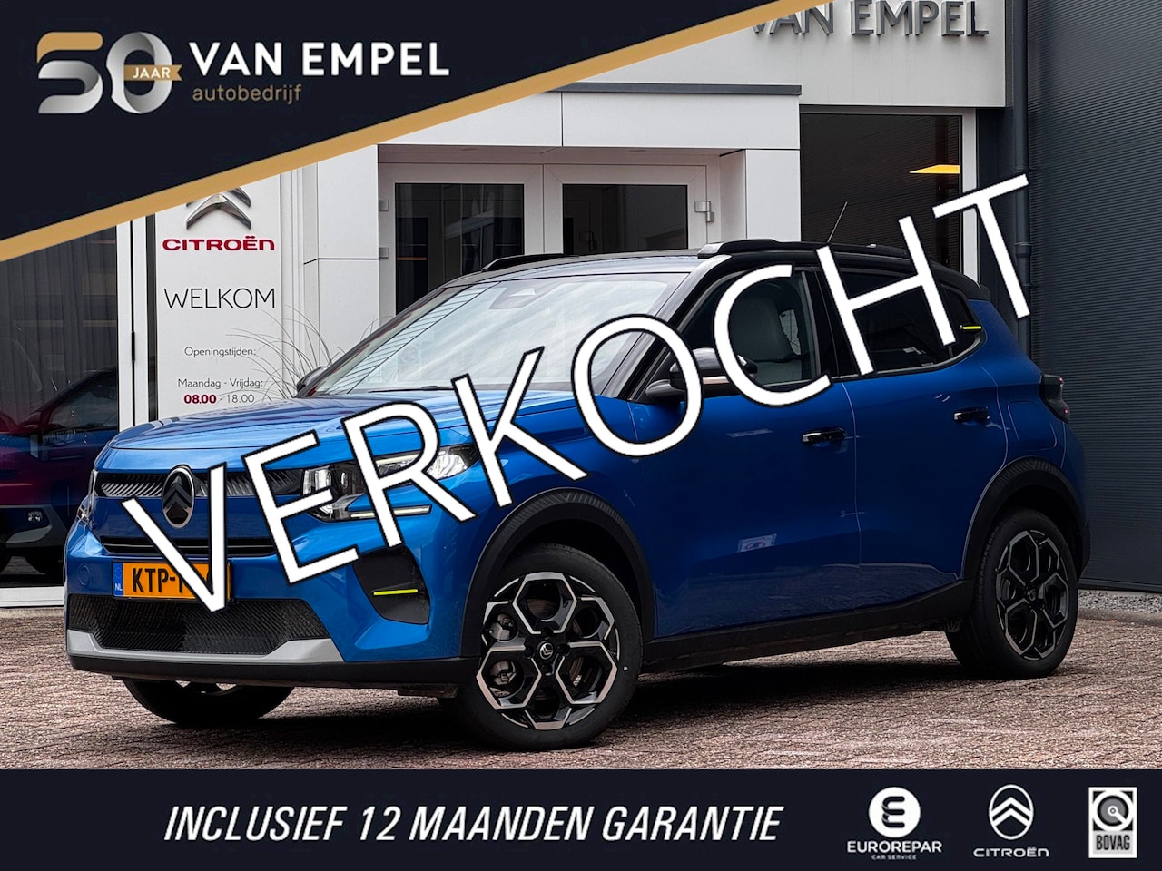 Citroën ë-C3 - Max 113pk 44 kWh | 3-Fase | Camera | Navigatie | Climate control | Draadloze Carplay / And - AutoWereld.nl