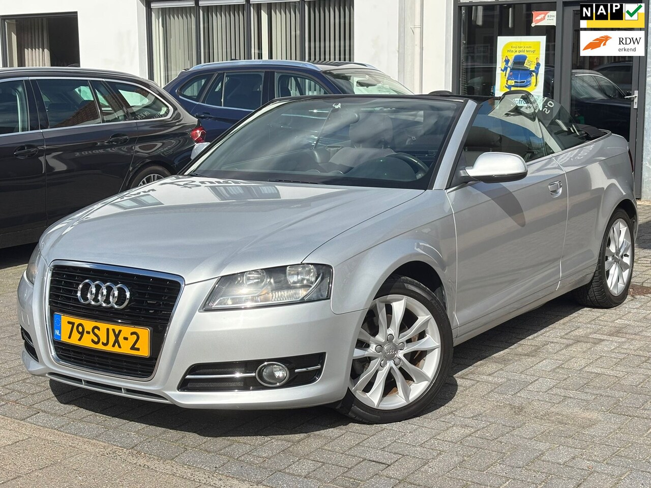 Audi A3 Cabriolet - 1.4 TFSI Ambition Pro Line Business 1.4 TFSI Ambition Pro Line Business, Navigatie, Climate Control, Cruise Control, 2e eigena - AutoWereld.nl