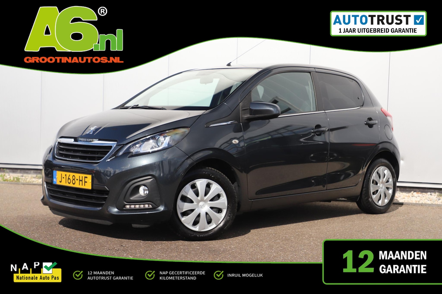 Peugeot 108 - 1.0 e-VTi Active Airco Radio Bluetooth Donkere Ramen Elektrische Ramen - AutoWereld.nl