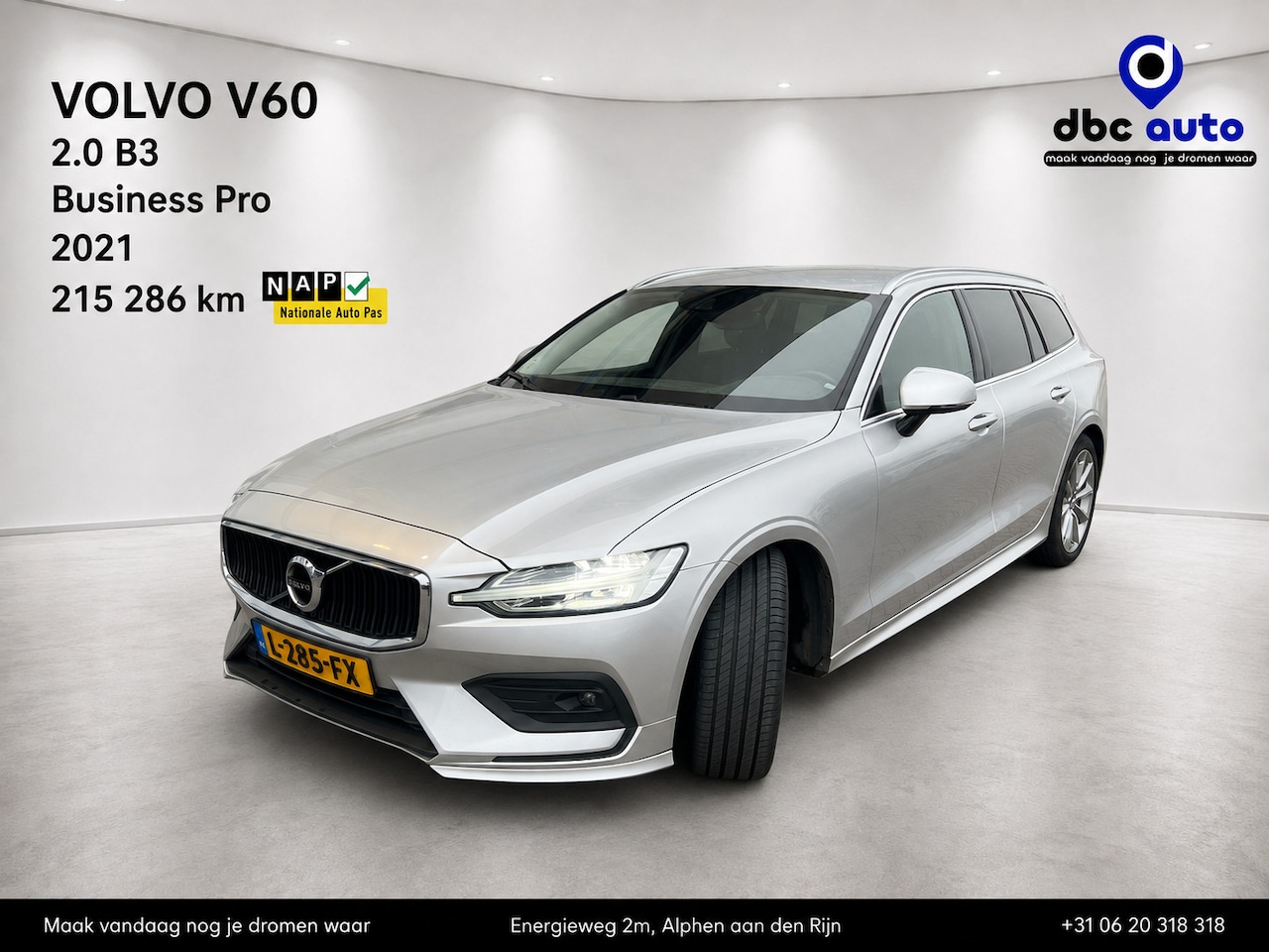 Volvo V60 - 2.0 B3 Business Pro 2.0 B3 Business Pro, automaat, pilot assist, NAP, Navi - AutoWereld.nl