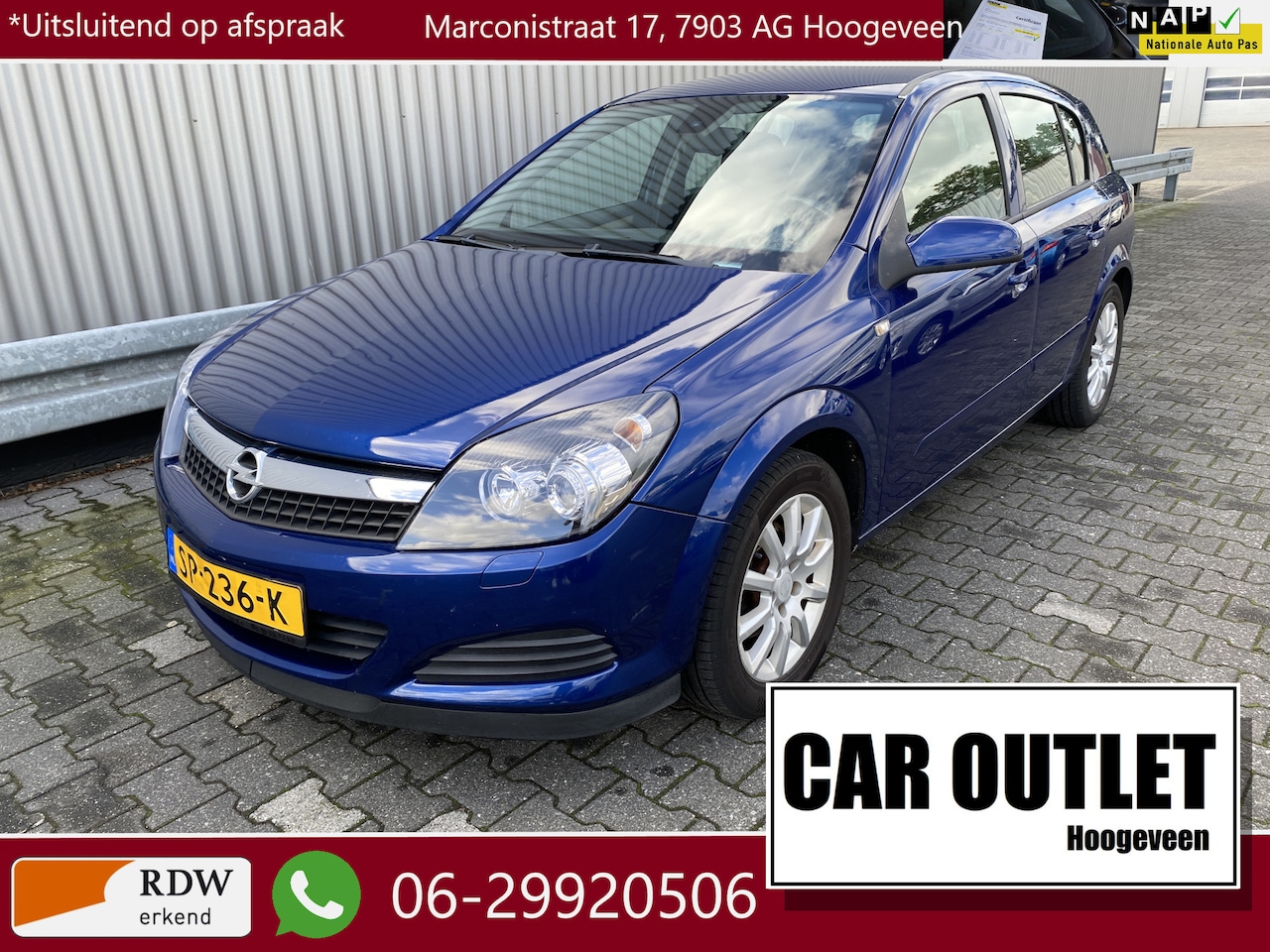 Opel Astra - 1.6 Business 161Dkm, A/C, CC, Navi, LM, Afn.Trekh, nw. APK – Inruil Mogelijk – - AutoWereld.nl