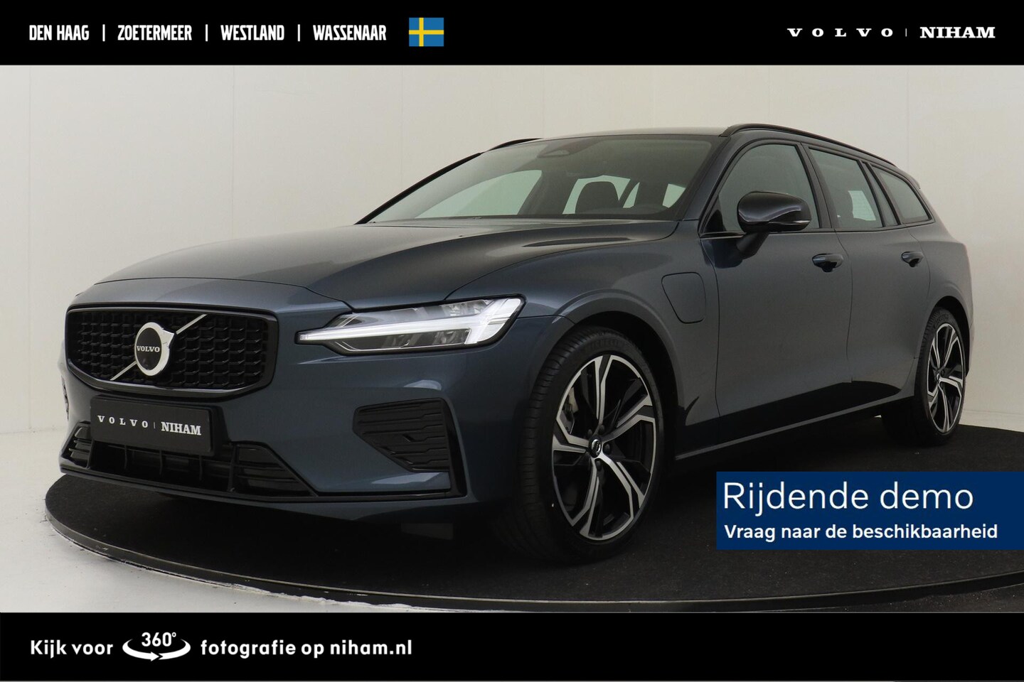 Volvo V60 - T8 PLUG-IN HYBRID AWD PLUS PERFORMANCE ED. DARK -HARMAN/KARDON|360°CAM|POWER-SEATS|POLESTA - AutoWereld.nl