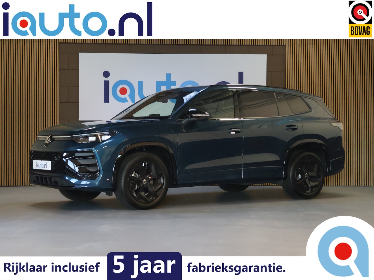 Volkswagen Tayron - 1.5 eHybrid 272PK R-Line Black Style IQ.Light/Pano/Keyless/360/DCC/ACC/Dodehoek/19"/Trekha - AutoWereld.nl