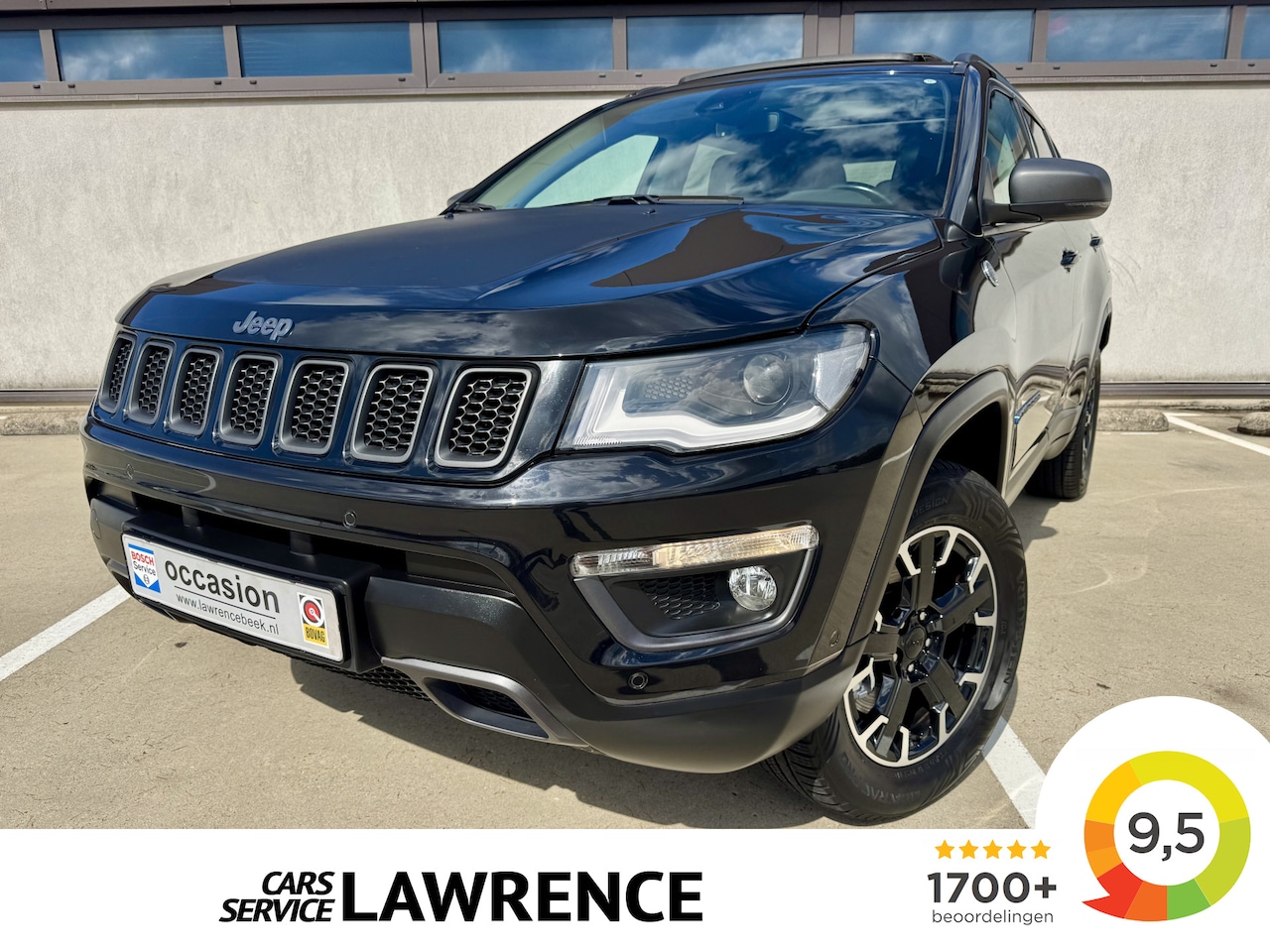 Jeep Compass - 4xe 240 Plug-in Hybrid Electric Trailhawk | Pano | Leer | 1ste Eign. | Trekhaak | - AutoWereld.nl