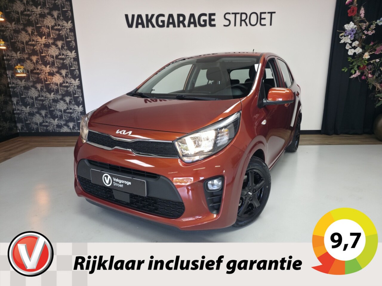 Kia Picanto - 1.0 DPi Comf.L | cruise | ac | zwart LMV | BT | oh.bkje | NL - AutoWereld.nl