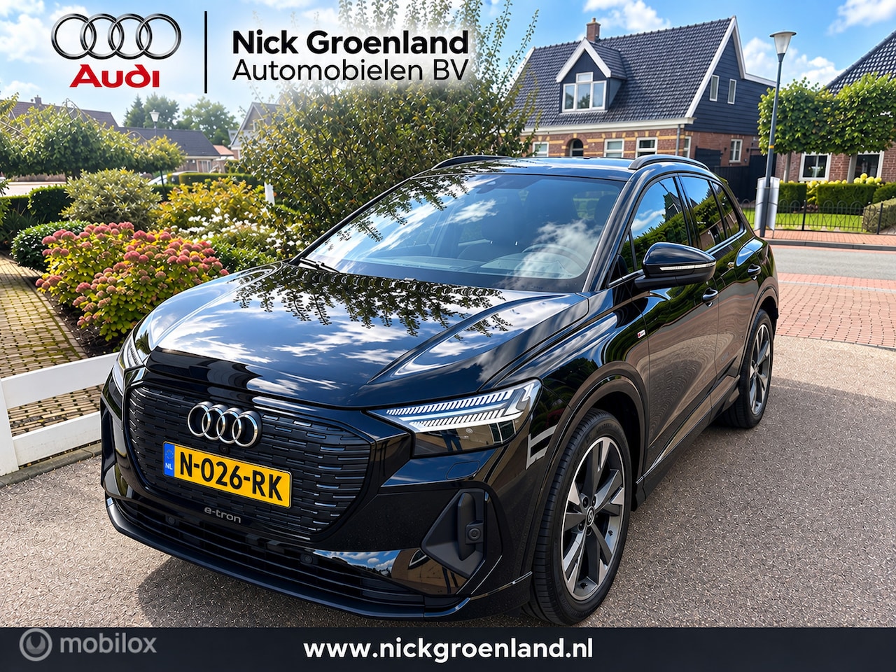 Audi Q4 e-tron - 40 Launch edition S Competition 77 kWh SOH 92,73% MATRIX LED SFEERVERLICHTING CAMERA SPORT - AutoWereld.nl