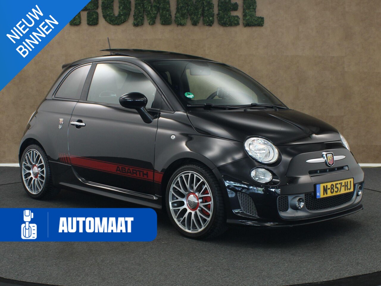 Fiat 500 Abarth - 1.4 T-Jet Turismo - VERKEERT IN EEN ZEER NETTE STAAT - 17 INCH LICHT METALEN VELGEN - SPOR - AutoWereld.nl
