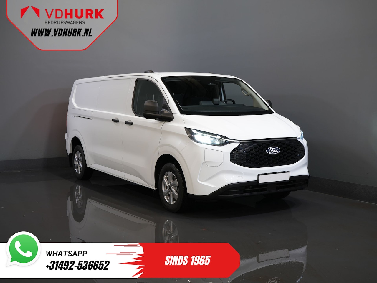 Ford Transit Custom - E-Transit L2 Trend 71 kWh 370 Km WLTP Garantie T/m 7-2031/ LED/ Standkachel/ Stoelverw./ C - AutoWereld.nl