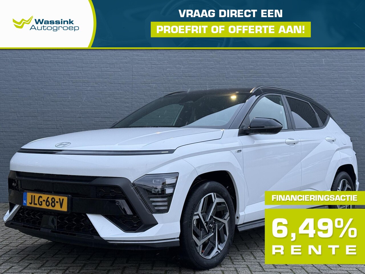 Hyundai Kona - 1.6 GDI HEV 141pk DCT N-Line Edition | N-Line | Styling | N-Line Velgen | Navigatie | Adap - AutoWereld.nl