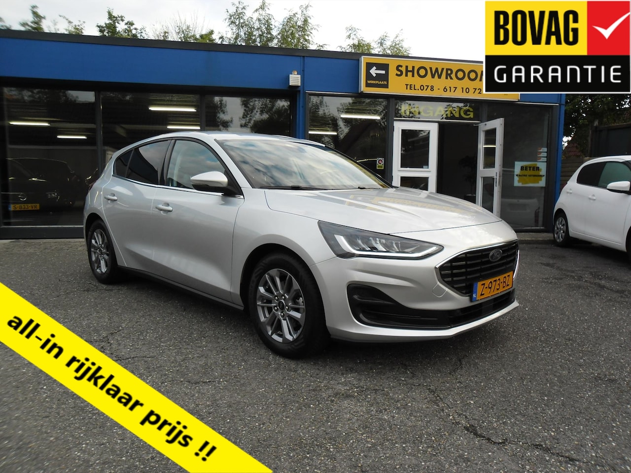 Ford Focus - 1.0 EcoBoost Hybrid 125pk 5Drs Titanium Nav Ecc Lmv Privacyglas Groot Scherm Pdc Rijklaarp - AutoWereld.nl