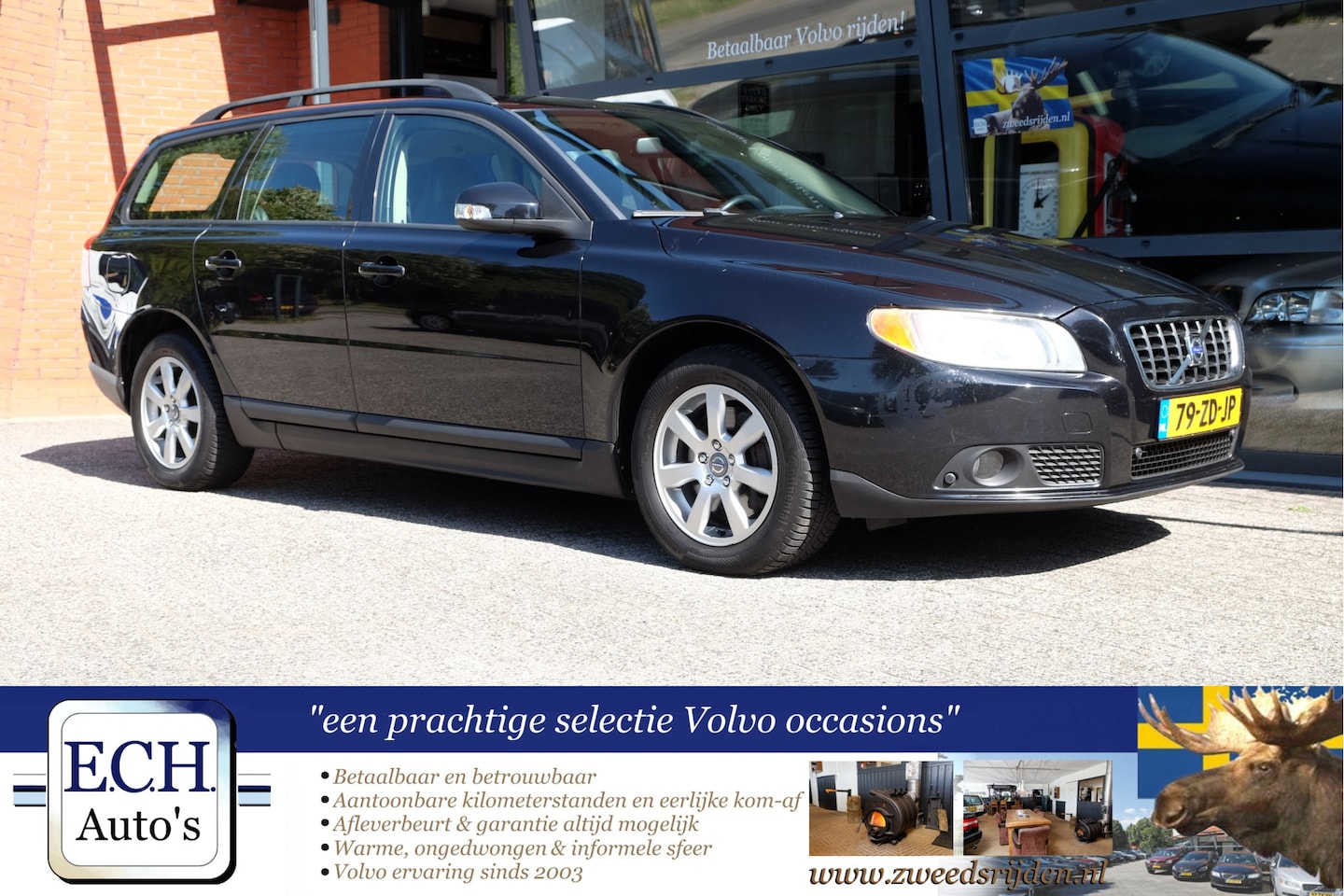 Volvo V70 - 2.5T 200 pk Aut. Leer, Dealer onderhouden - AutoWereld.nl