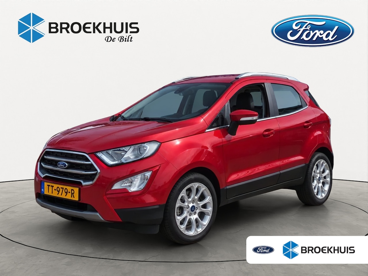Ford EcoSport - 1.0 EcoBoost Titanium | ORIGINEEL NL! | 1E EIGENAAR | TREKHAAK | STOELVERWARMING | CAMERA - AutoWereld.nl