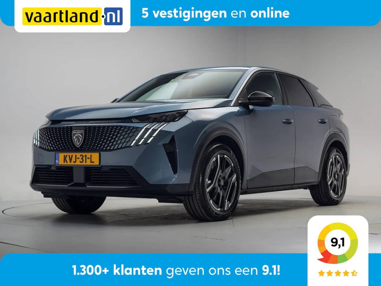 Peugeot e-3008 - Allure 73 kWh 3-Fase [ SOH 96.7% ] [ Navi Keyless Full Led Carplay ] - AutoWereld.nl