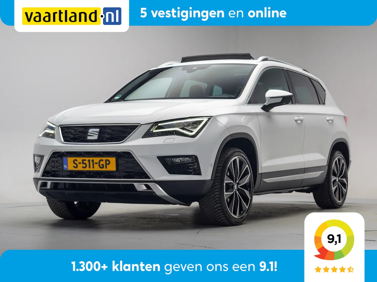 SEAT Ateca - 1.4 EcoTSI Xcellence Aut. [ Panorama Leder Navi Camera Stoelverwarming ] - AutoWereld.nl