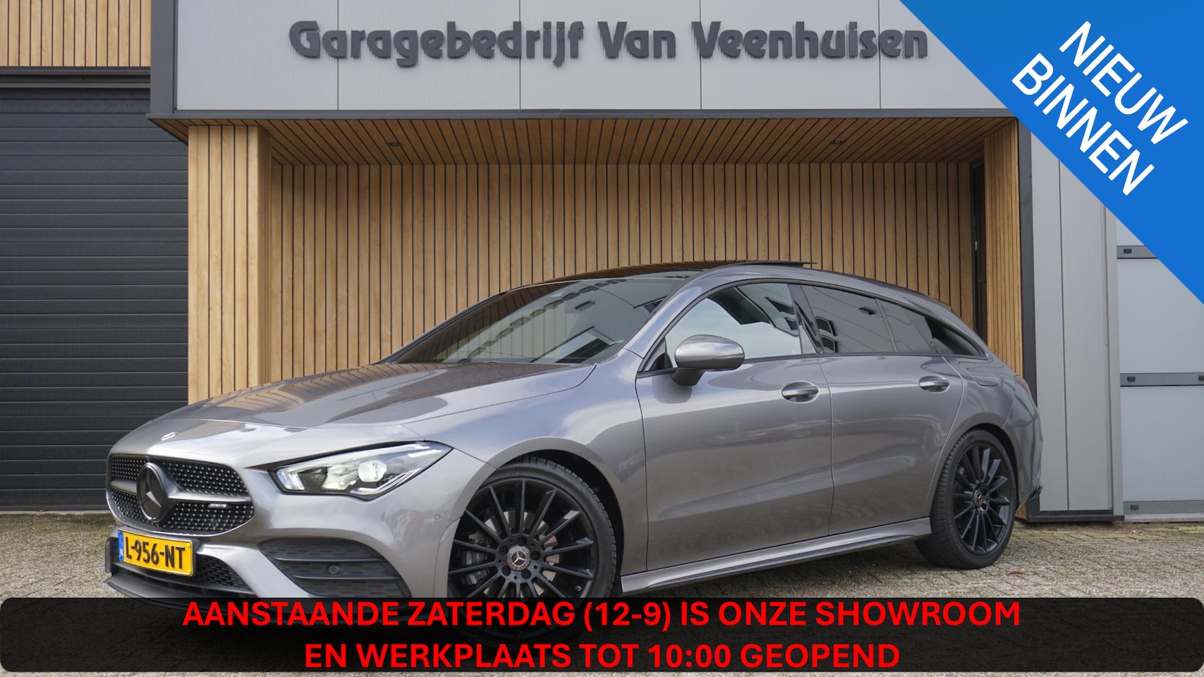 Mercedes-Benz CLA-klasse Shooting Brake - 180 AMG-Line Pano.Dak Sfeerverlichting 360-View 19inch LM *Black Optik* Widescreen - AutoWereld.nl