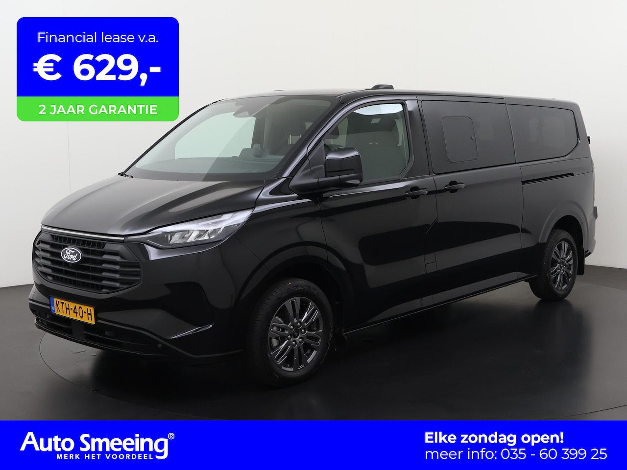 Ford Transit Custom - 340 2.5 PHEV L2H1 Limited | incl BPM | 9 persoons | Driver Assistent Pakket | Dubbele Schu - AutoWereld.nl