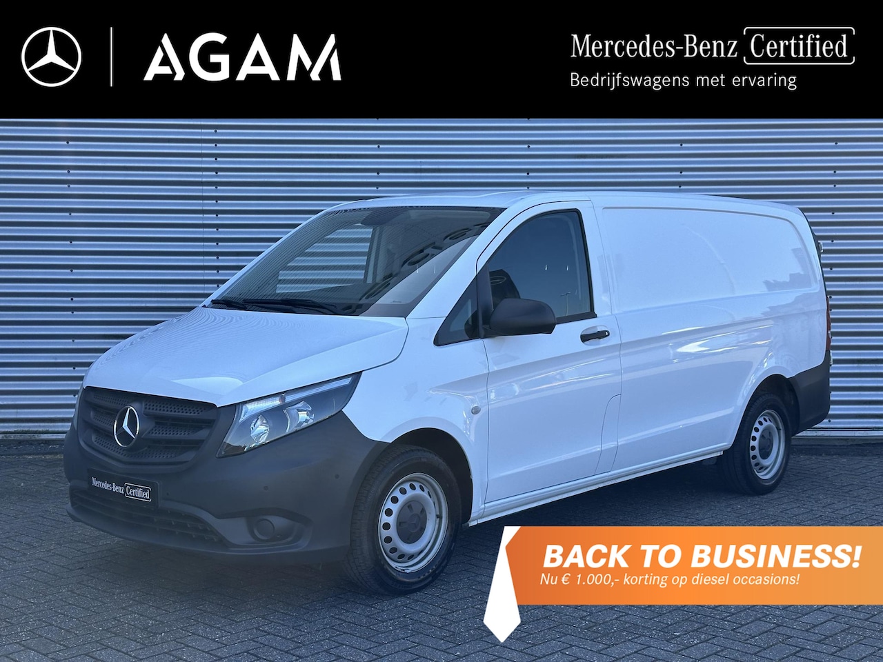 Mercedes-Benz Vito - 110 CDI L2 Airco Navigatie Parkeersensoren Achterdeuren Apple carplay - AutoWereld.nl