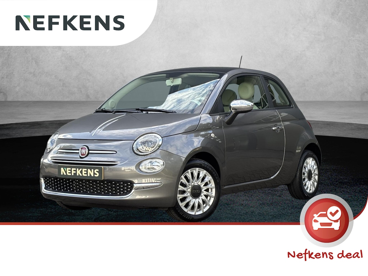 Fiat 500 - 1.2 Lounge Automaat | 1ste eigenaar | Panoramadak | Airco | AppleCarPlay/Android - AutoWereld.nl