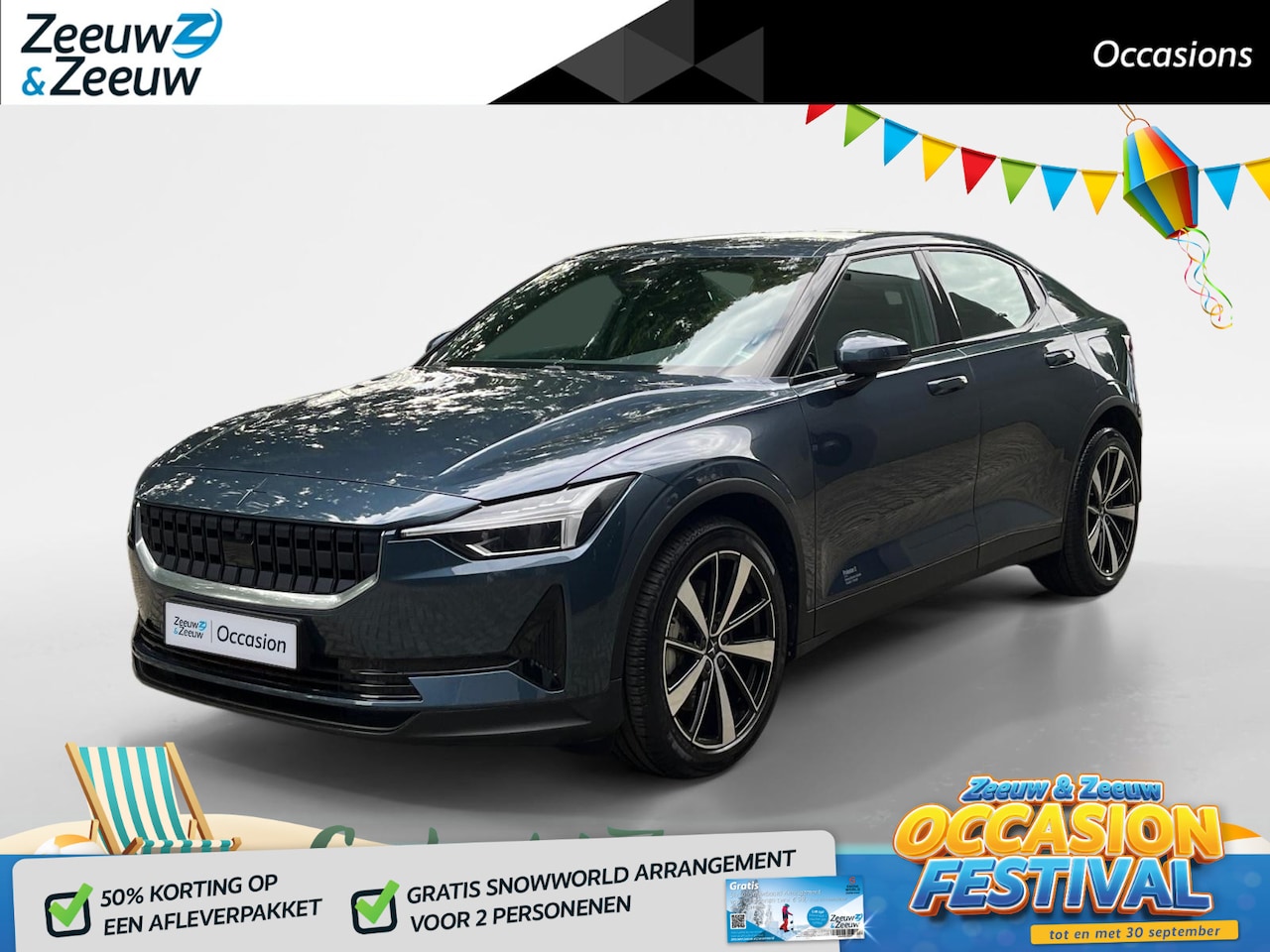 Polestar 2 - Long Range Single Motor 78 kWh | Panorama dak | Premium Audio | Stoelverwarming | Parkeerc - AutoWereld.nl