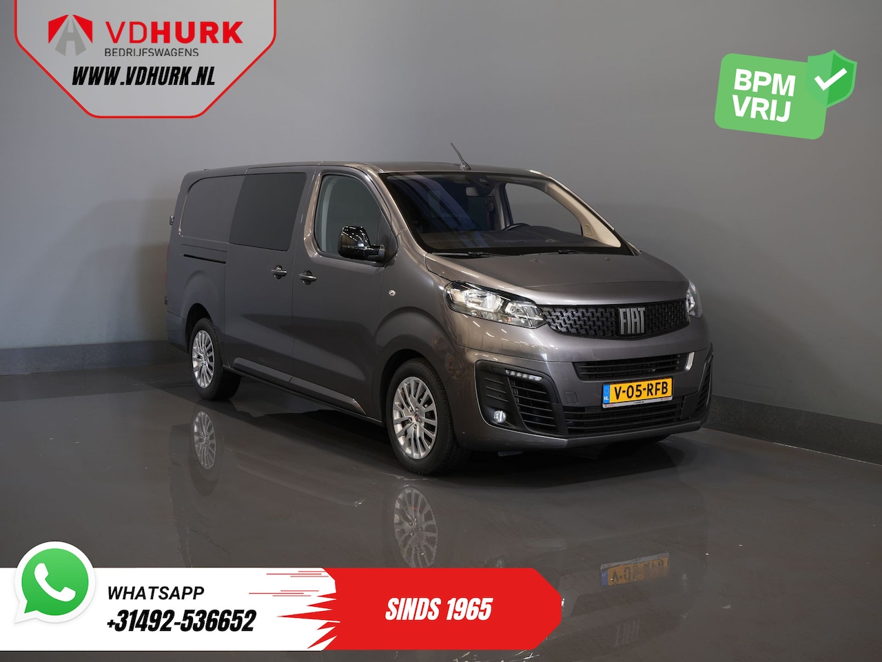 Fiat Scudo - 2.0 MJ 145 pk DC Dubbel Cabine Adapt.Cruise/ 2x Schuifdeur/ Keyless/ Carplay/ Navi/ 6 Pers - AutoWereld.nl