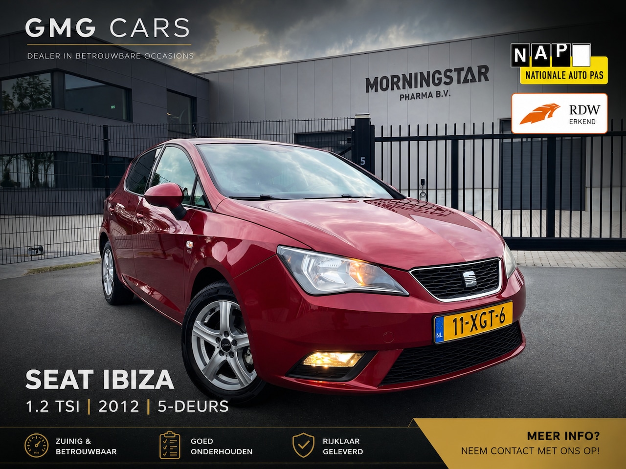 SEAT Ibiza - 1.2 TSI Style Ecomotive 105 PK STYLE 5-DEURS*LMV*ECC*PDC*ORIG NL - AutoWereld.nl
