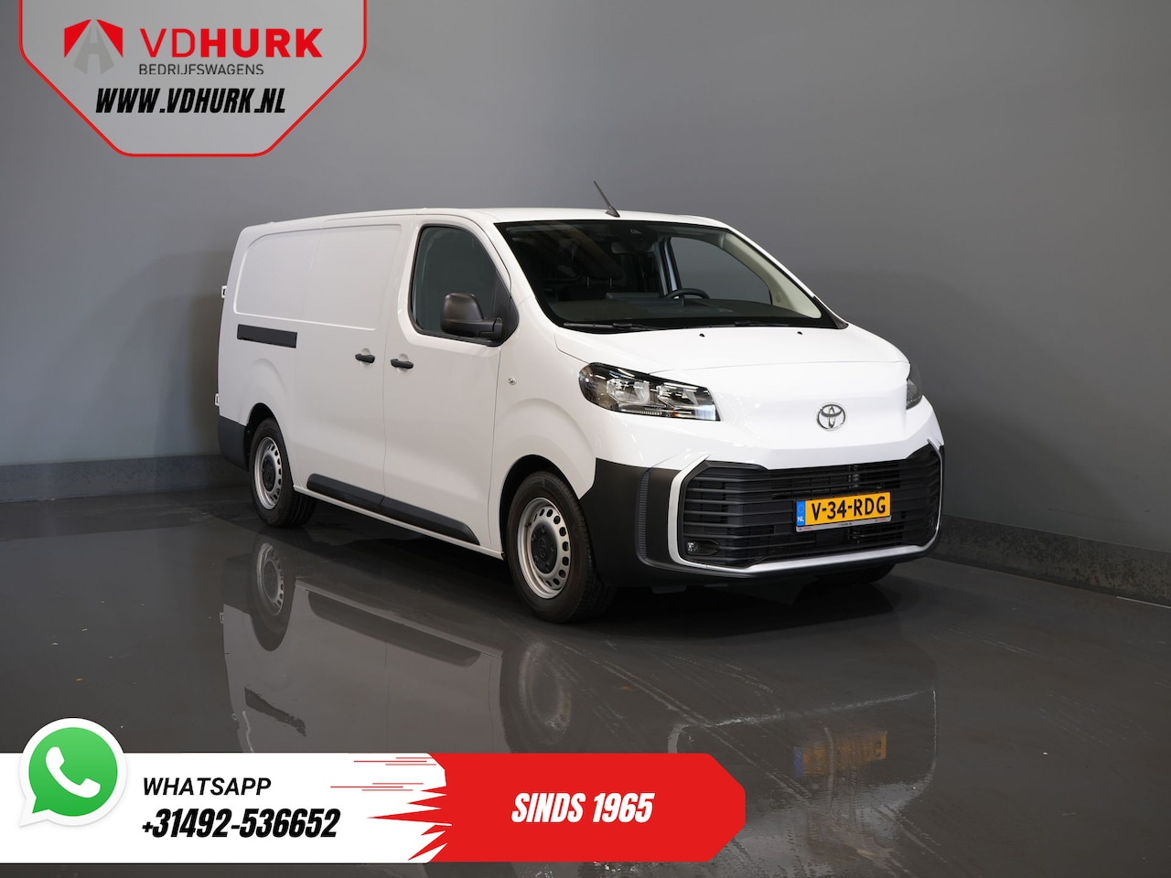 Toyota ProAce Electric Worker - L3 75 kWh 350 km WLTP Snellader/ Carplay/ Climate/ PDC/ Cruise/ DAB - AutoWereld.nl