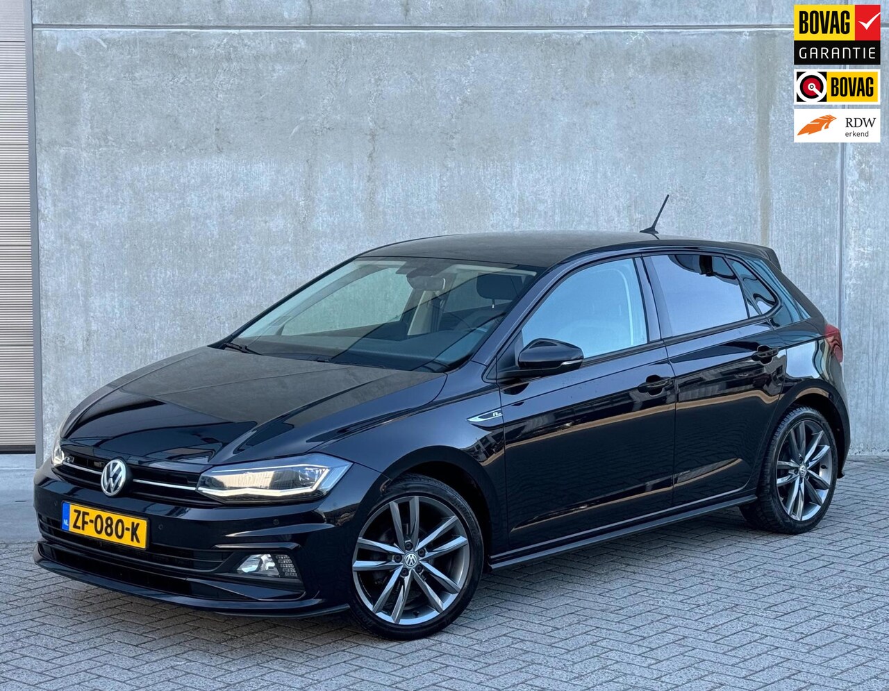 Volkswagen Polo - 1.0 TSI R-Line 2018 DSG Zwart - AutoWereld.nl