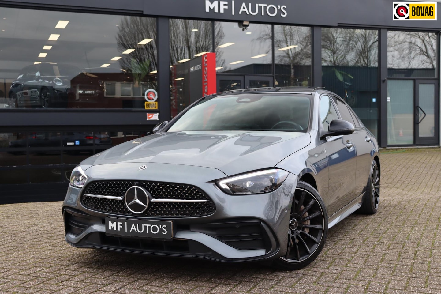 Mercedes-Benz C-klasse - 200 AMG Line|Pano|360º|Burmester|Digital Light|Sfeer - AutoWereld.nl