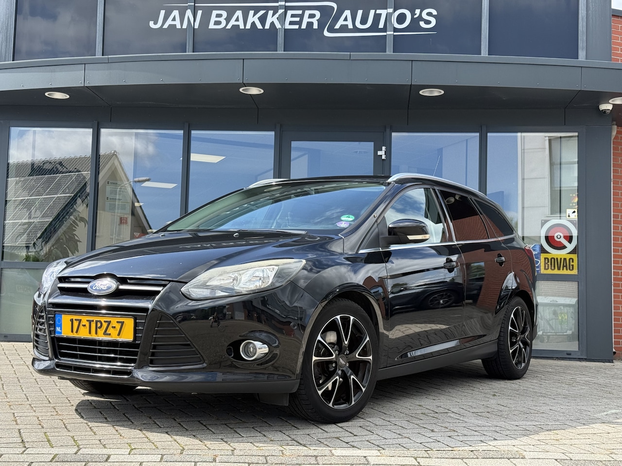 Ford Focus Wagon - 1.6 150pk EcoBoost Lease Titanium ✅ Climate control ✅ Trekhaak ✅ Cruise ✅ Navigatie Dis - AutoWereld.nl