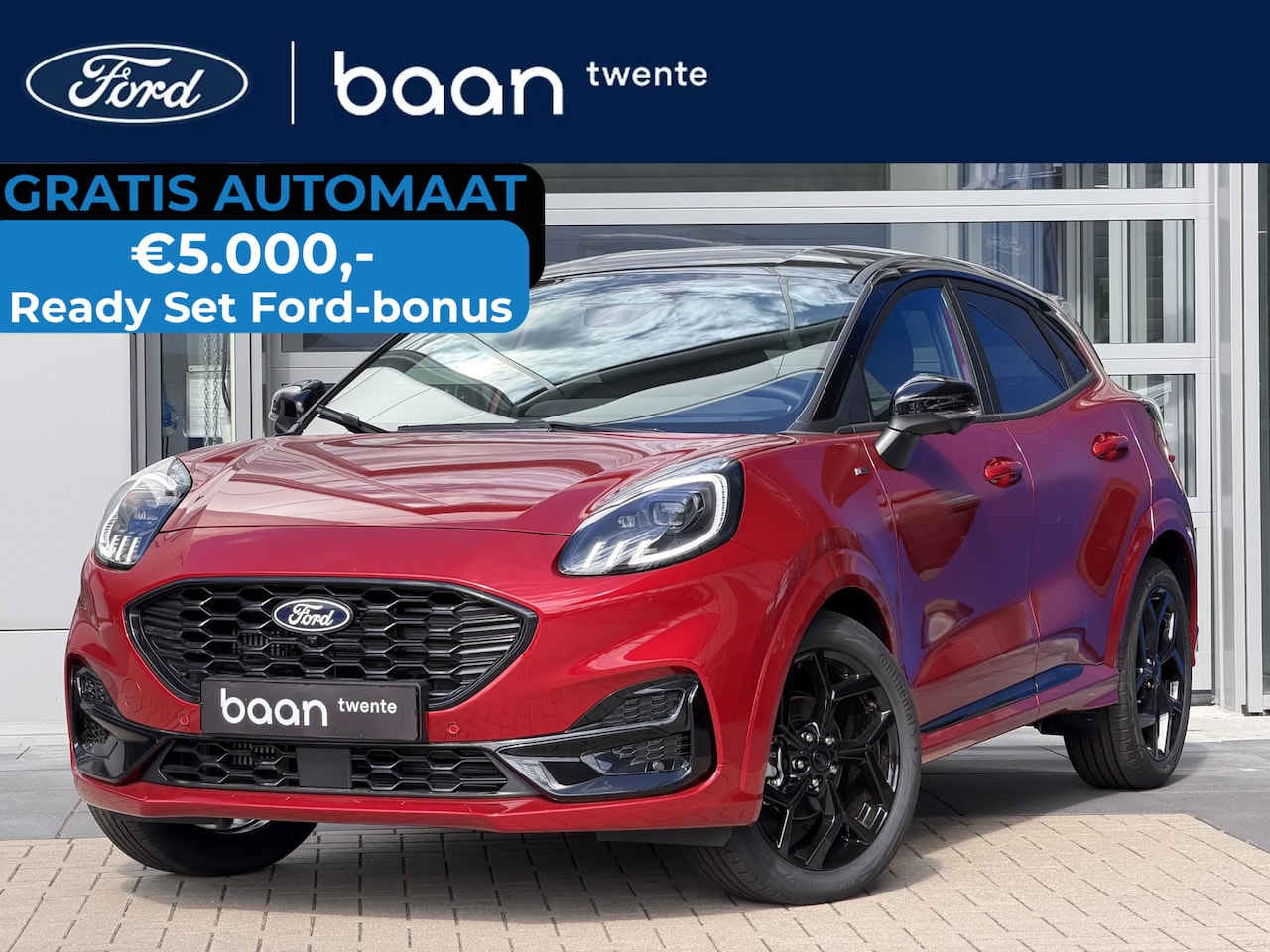 Ford Puma - 1.0 155 PK Automaat Hybrid ST-Line | Black Pack | Matrix | Driver Ass. Pack | Winter Pack - AutoWereld.nl
