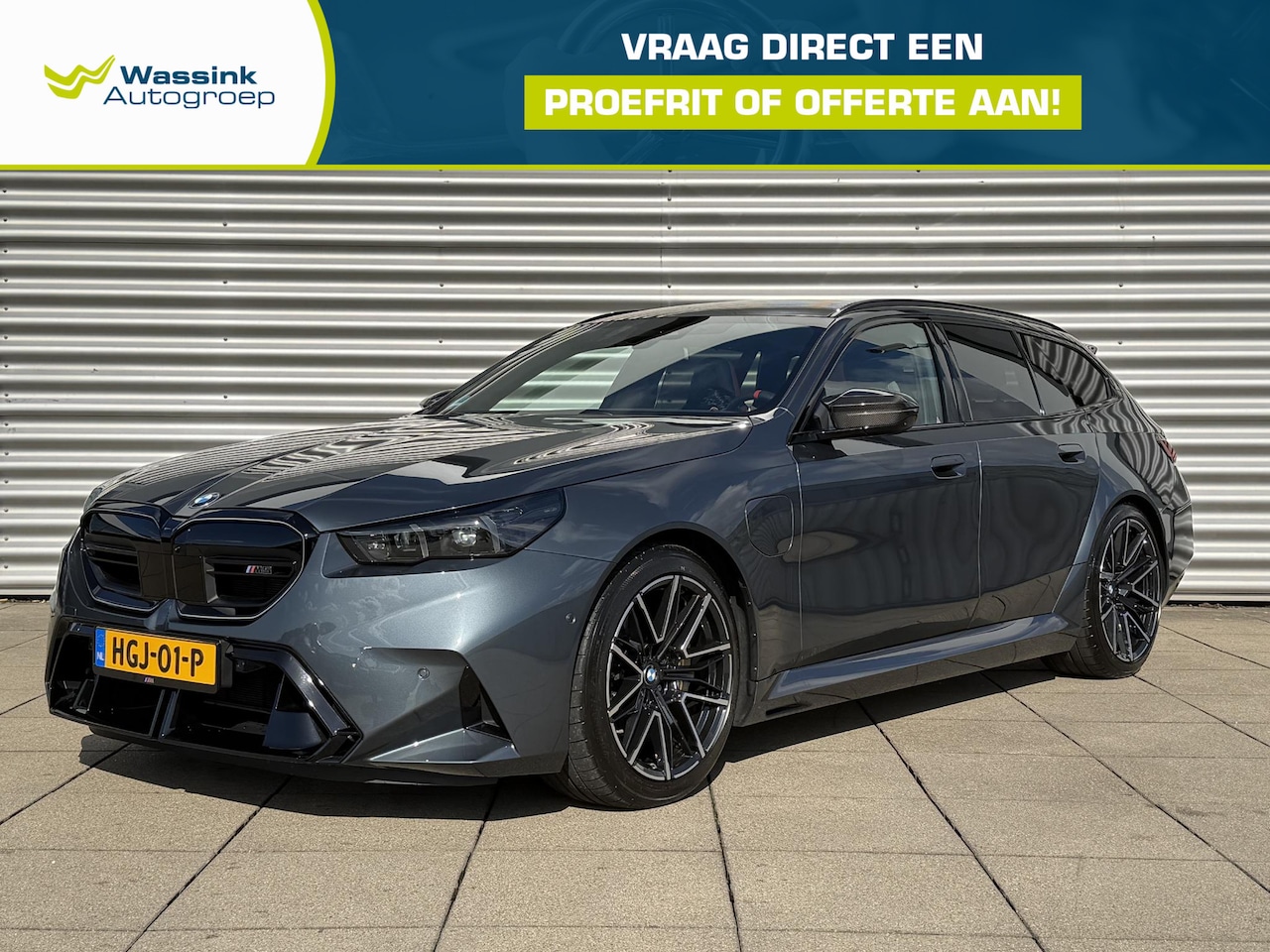 BMW 5-serie Touring - M5 | Carbon Keramische remmen | Ultimate Package | Individual Thunder Grey | Trekhaak | Le - AutoWereld.nl