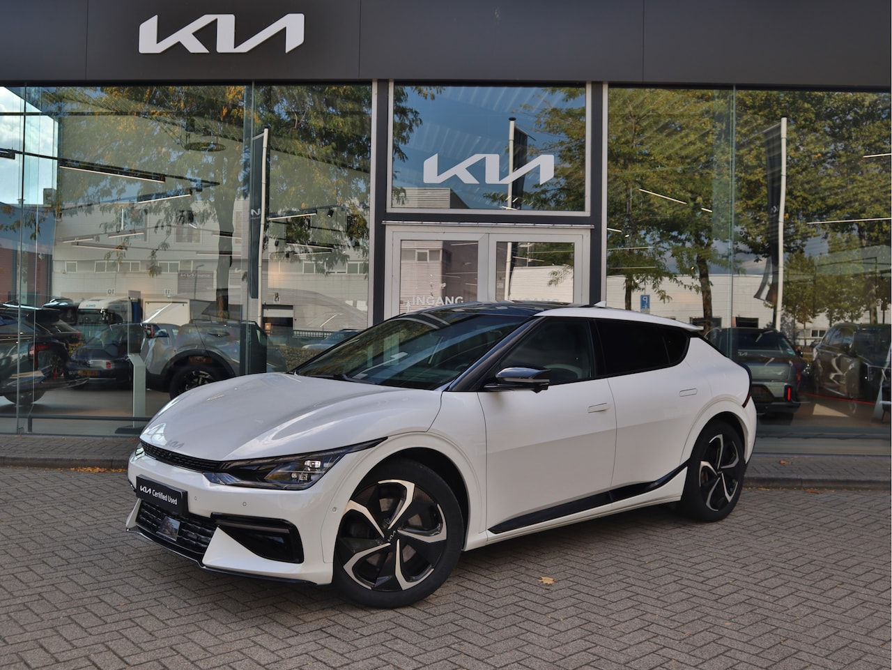 Kia EV6 - GT-Line 77.4 kWh RWD 229pk Panoramadak | Meridian Sound | Stoelventilatie | Memory | 20 in - AutoWereld.nl