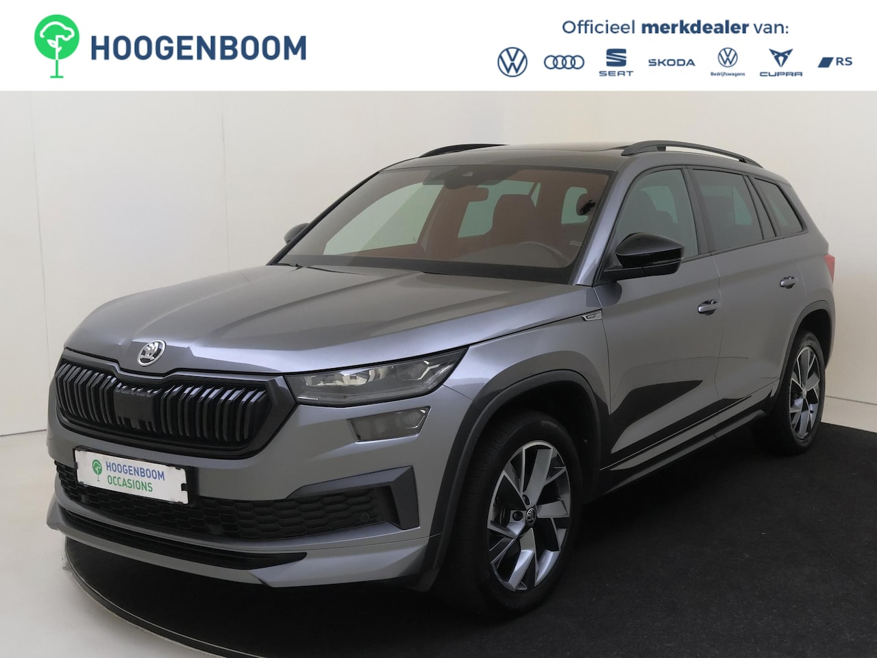 Skoda Kodiaq - 1.5 TSI Sportline Business | Panoramadak | Trekhaak | Lederen bekleding | Stoelverwarming- - AutoWereld.nl