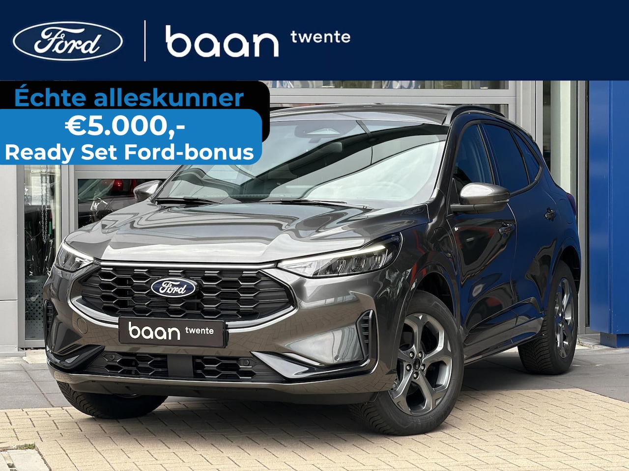 Ford Kuga - 2.5 PHEV ST-Line | Trekhaak wegkl. | 2.100kg trekgw. | Winter Pack | BLIS | Draadloze tele - AutoWereld.nl
