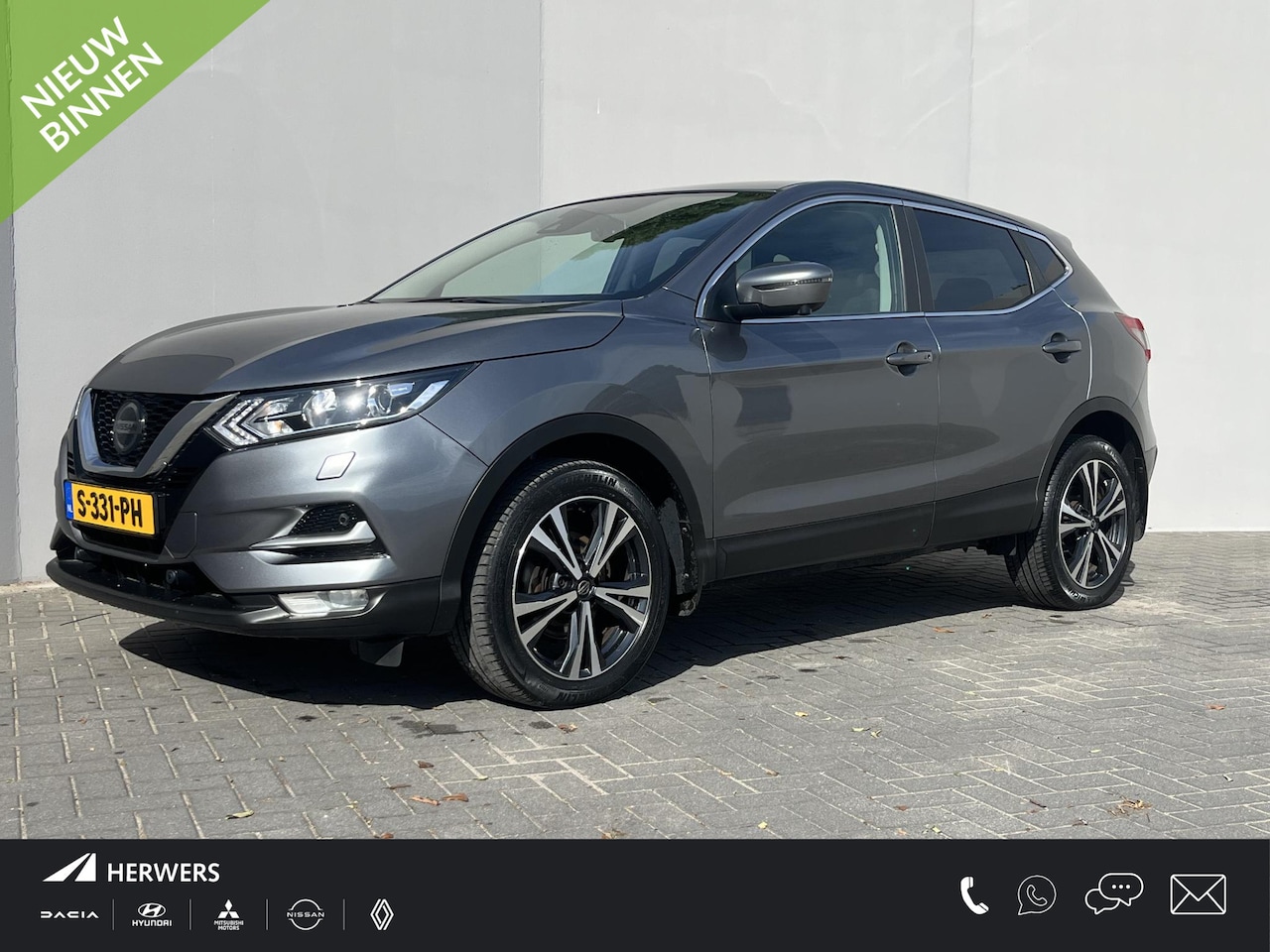 Nissan Qashqai - 1.3 DIG-T N-Connecta / Trekhaak (1500 KG) / 360 Graden camera / Stoelverwarming / Cruise c - AutoWereld.nl