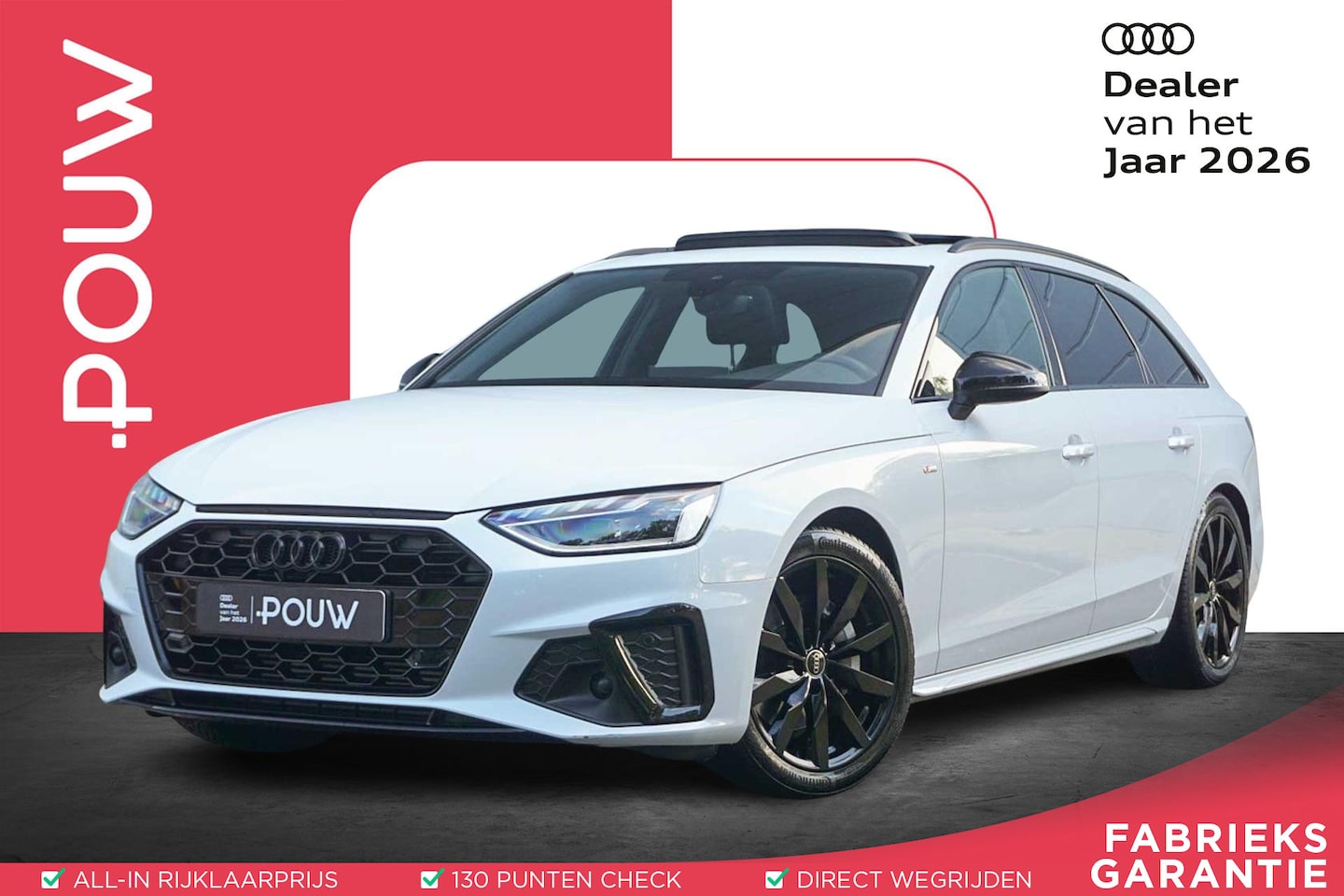 Audi A4 Avant - 40 TFSI 204pk MHEV S edition Competition | Trekhaak | Panoramadak | Tourpakket | PDC V/A | - AutoWereld.nl