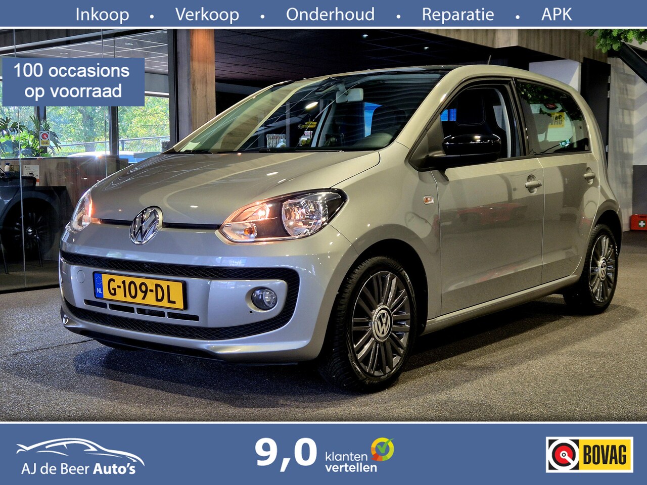 Volkswagen Up! - 1.0 high up! BlueMotion Volleder | Navigatie | BT | Verw. stoelen - AutoWereld.nl