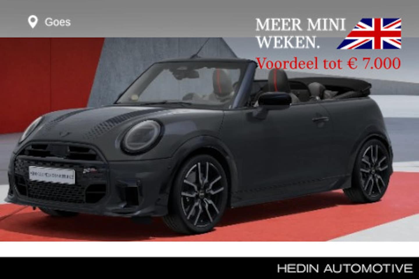 MINI Cabrio - 2.0 Cooper S John Cooper Works XL | Alarm | Motorkapstriping - AutoWereld.nl
