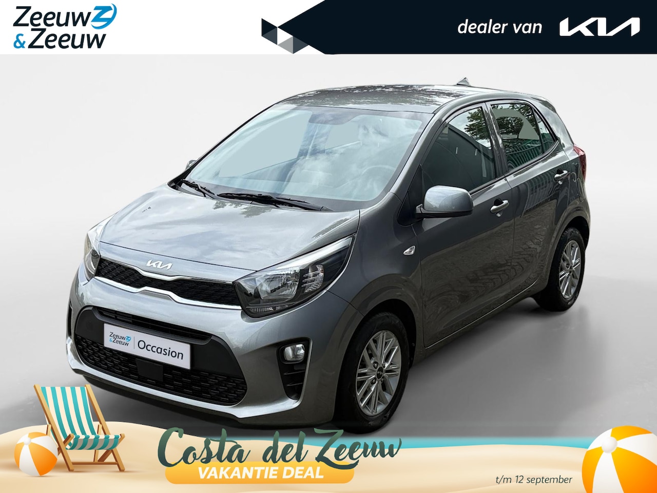Kia Picanto - 1.0 DPi DynamicLine | Automaat | Lichtmetalen Velgen | Apple Carplay | Android Auto | Came - AutoWereld.nl