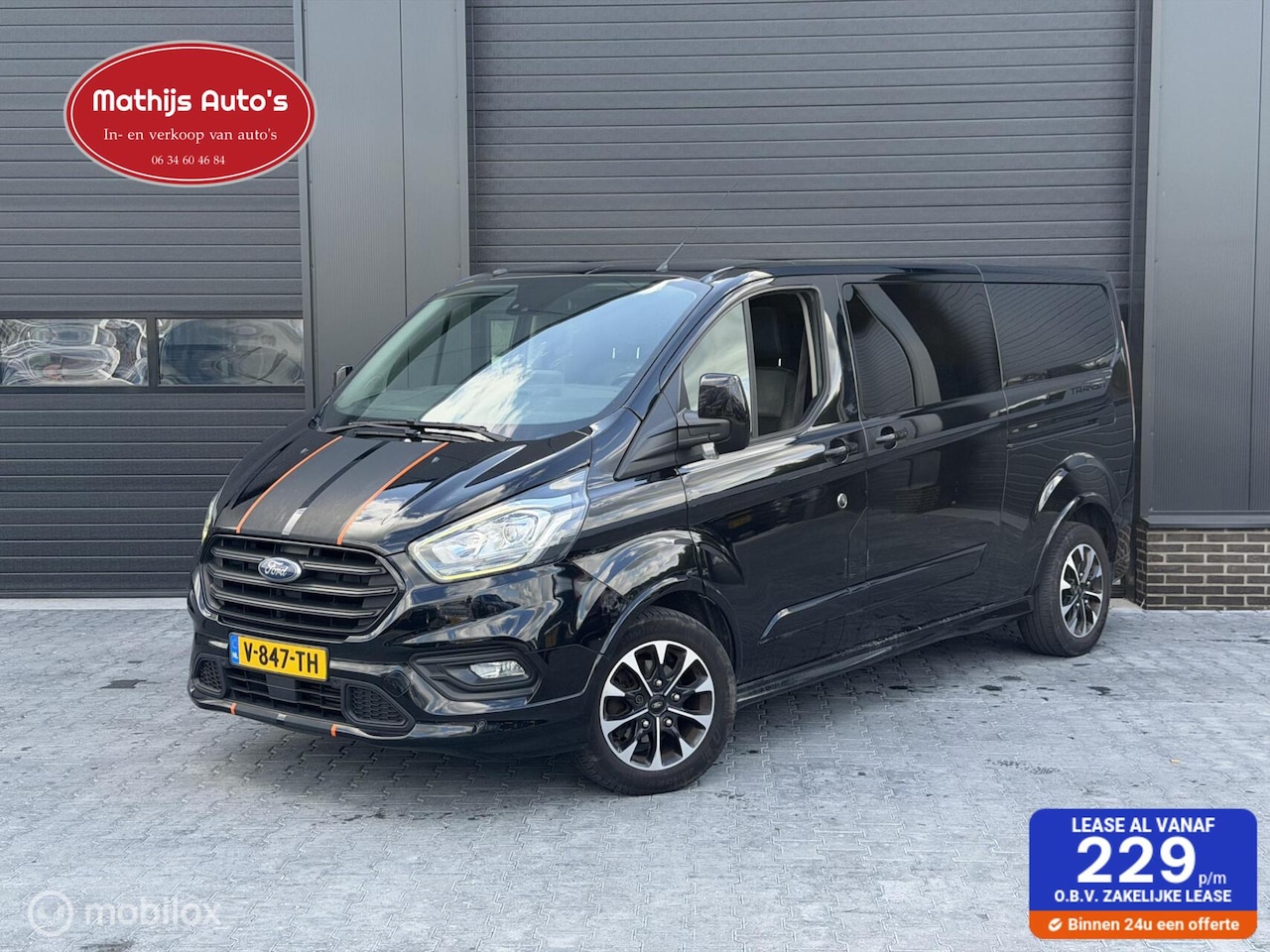 Ford Transit Custom - 320 2.0 TDCI L2H1 Limited Dubbelcabine 2x schuifdeur! Vol optie! - AutoWereld.nl